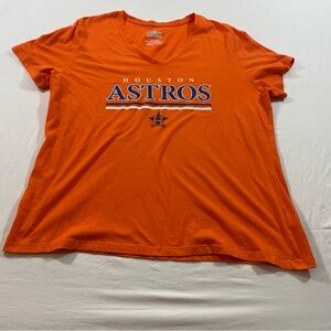 Genuine Merchandise Houston Astros Shirt Women’s XXLARGE V Neck Short Sleeve Top